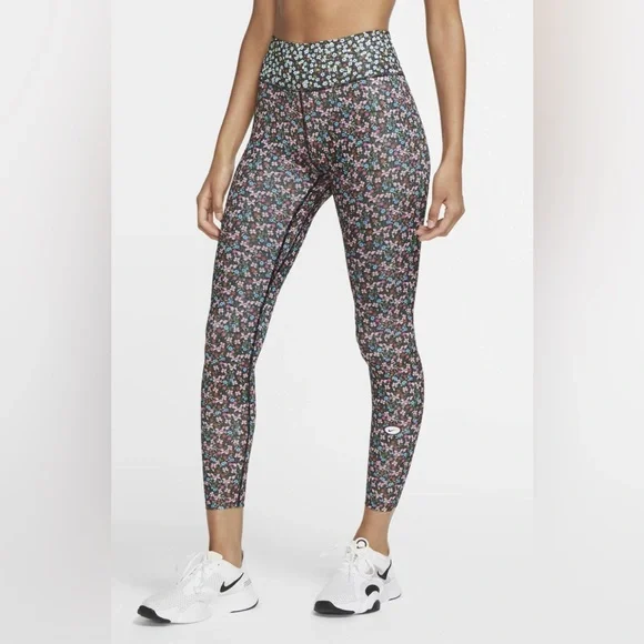 Nike Pants & Jumpsuits Nike One Drift Fit 7/8 Floral Womens Tights New With Tags - Picture 2 of 11